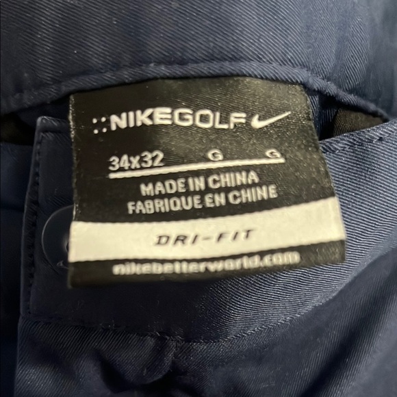 Nike Blue Athletic Dress Pants Slim Fit - Picture 2 of 6